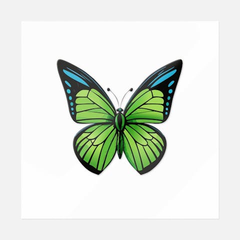 Green Grove Butterfly - Ninja Transfers
