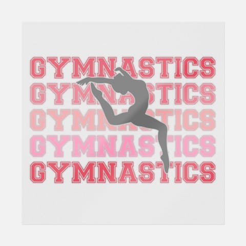 Gymnastics College Font - Ninja Transfers