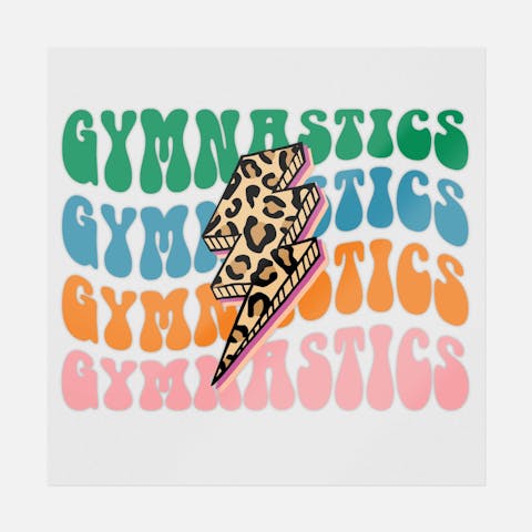 Gymnastics Thunderbolt - Ninja Transfers