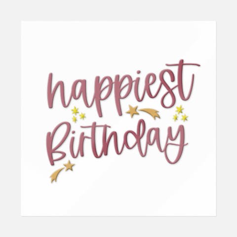 Happiest Birthday - Ninja Transfers
