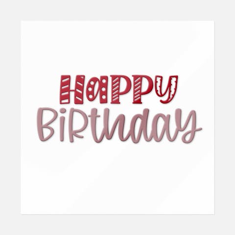 Happy Birthday - Ninja Transfers