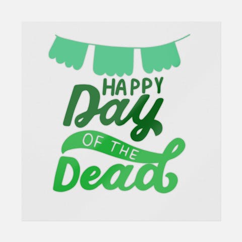 Happy Day Of The Dead Papel Picado - Ninja Transfers