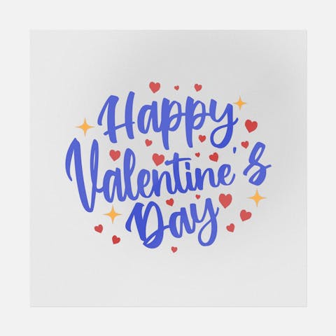 Happy Valentine's Day Hearts - Ninja Transfers