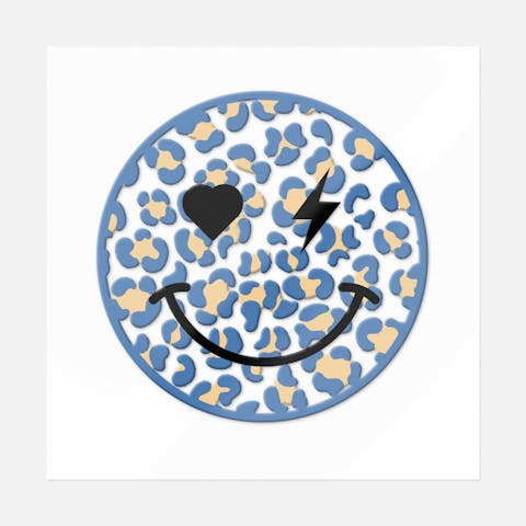 Heart And Thunder Eyes Smiley - Ninja Transfers
