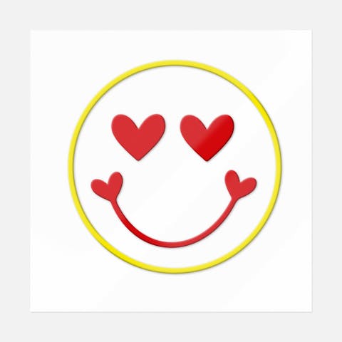 Heart Eyes Smiley - Ninja Transfers