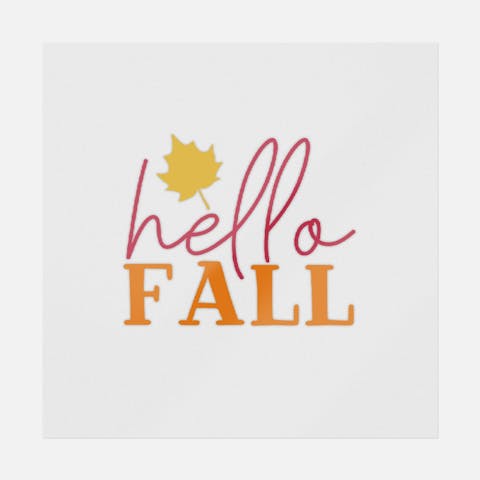 Hello Fall - Ninja Transfers