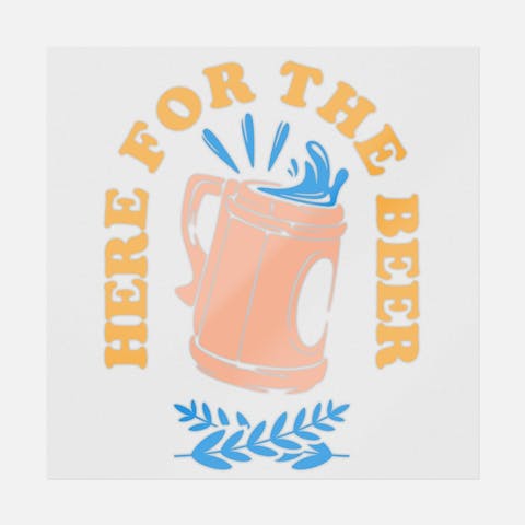 Here for the Beer - Ninja Transfers