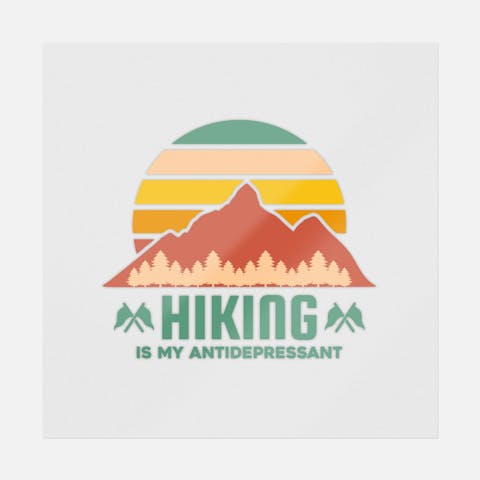 Hiking Is My Antidepressant - Ninja Transfers