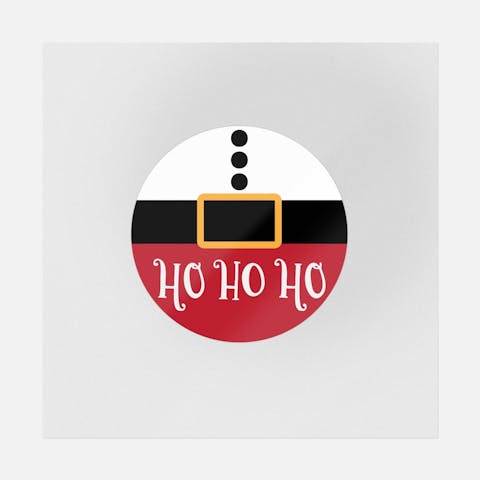 Ho Ho Ho Buckle - Ninja Transfers