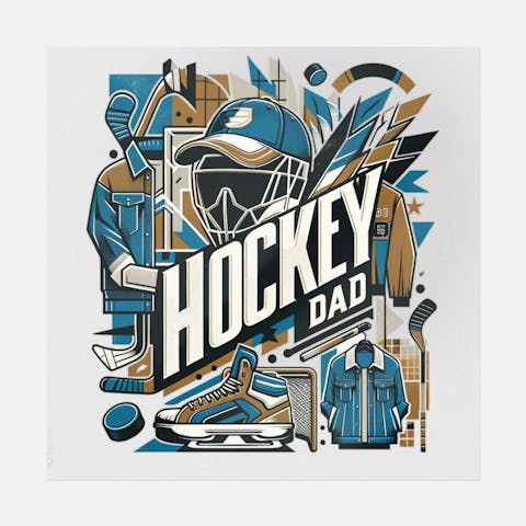 Hockey Dad Graphic - Ninja Transfers