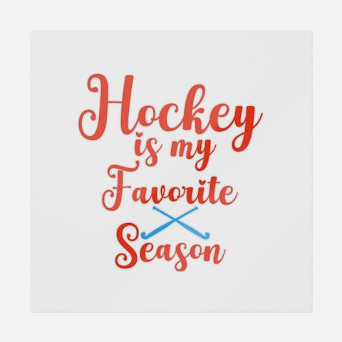 Hockey Is My Favorite Season Red - Ninja Transfers
