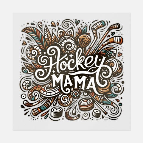 Hockey Mama Doodle - Ninja Transfers