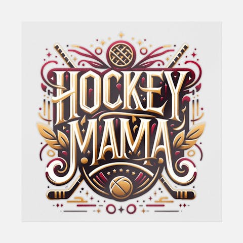 Hockey Mama Typography - Ninja Transfers