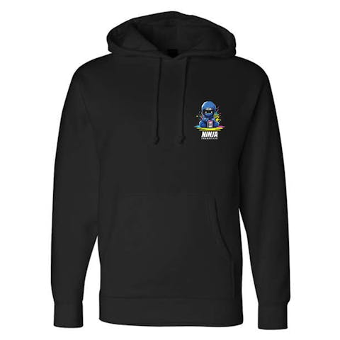 Sudadera con capucha y logotipo de Ninja oscuro