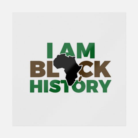 I Am Black History Map - Ninja Transfers
