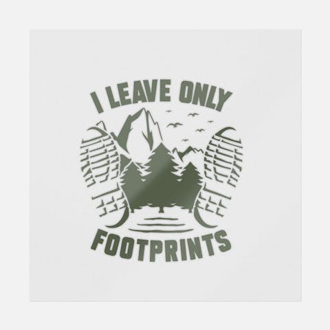 I Leave Only Footprints - Ninja Transfers