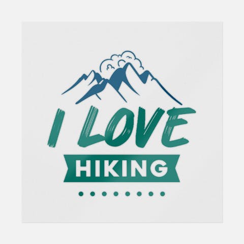 I Love Hiking - Ninja Transfers