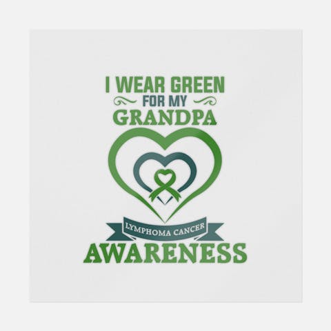 I Wear Green For My Grandpa - Ninja Transfers