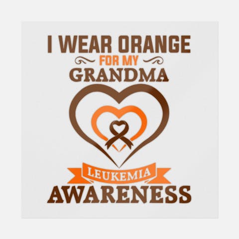 I Wear Orange For My Grandma - Ninja Transfers