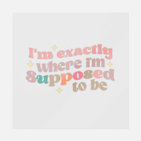 I'm Exactly Where I'm Supposed To Be - Ninja Transfers