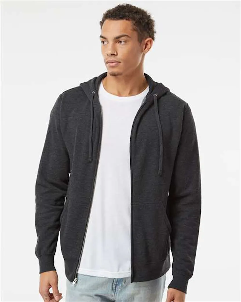 Independent Trading Co. AFX4000Z Full - Zip Hooded Sweatshirt - Ninja Transfers