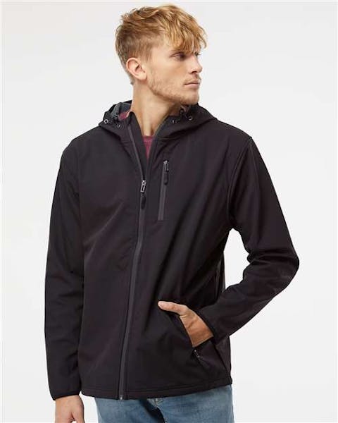 Independent Trading Co. EXP35SSZ Poly - Tech Soft Shell Jacket - Ninja Transfers