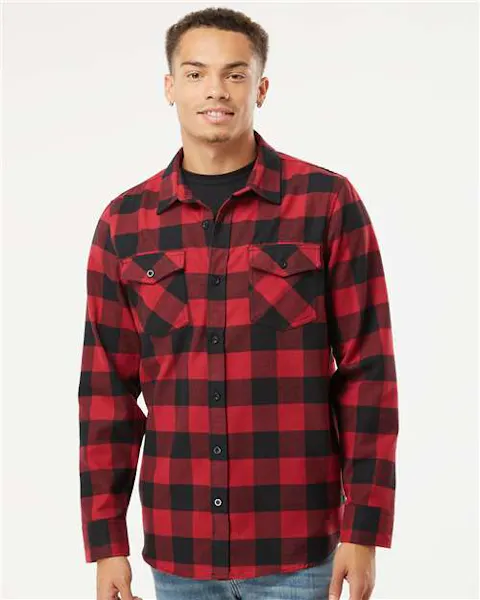 Independent Trading Co. EXP50F Flannel Shirt - Ninja Transfers