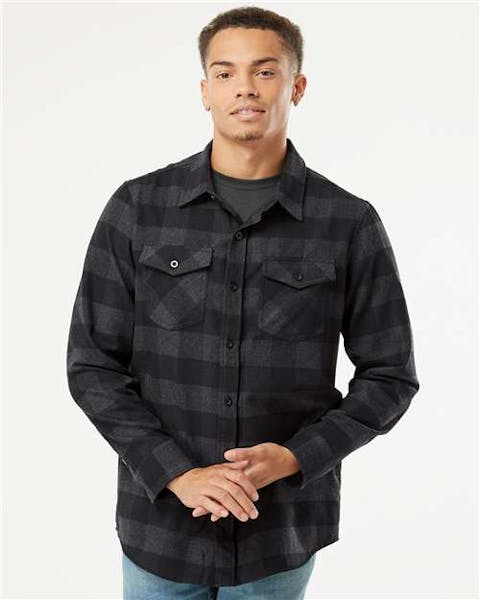 Independent Trading Co. EXP50F Flannel Shirt - Ninja Transfers