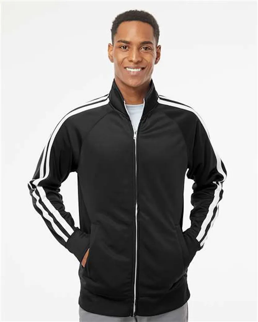 Independent Trading Co. EXP70PTZ Lightweight Poly - Tech Full - Zip Track Jacket - Ninja Transfers