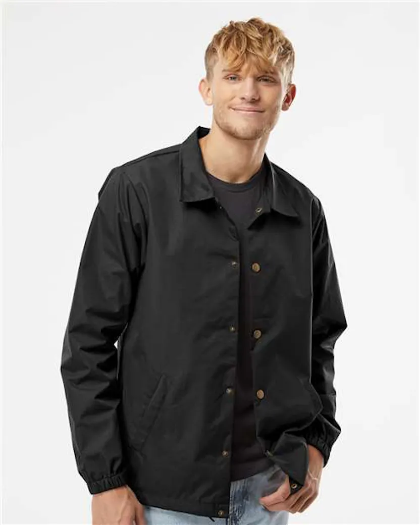 Independent Trading Co. EXP99CNB Water - Resistant Windbreaker Coach’s Jacket - Ninja Transfers