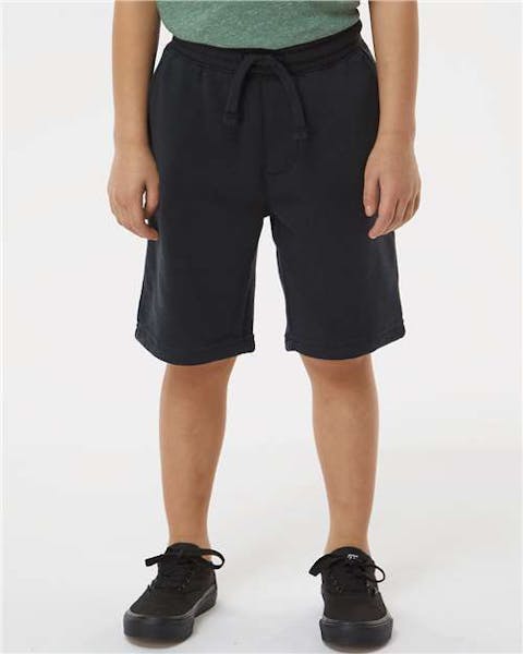 Independent Trading Co. PRM16SRT Youth Lightweight Special Blend Fleece Shorts - Ninja Transfers