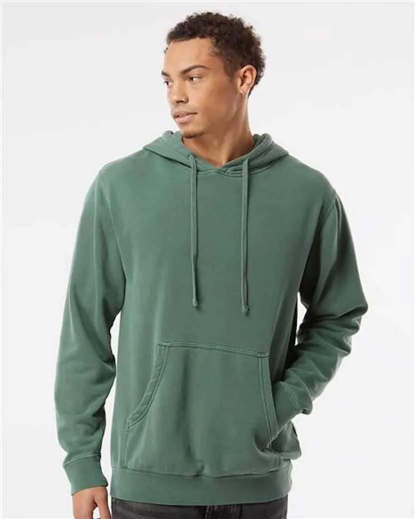 Independent Trading Co. PRM4500 Midweight Pigment - Dyed Hooded Sweatshirt - Ninja Transfers
