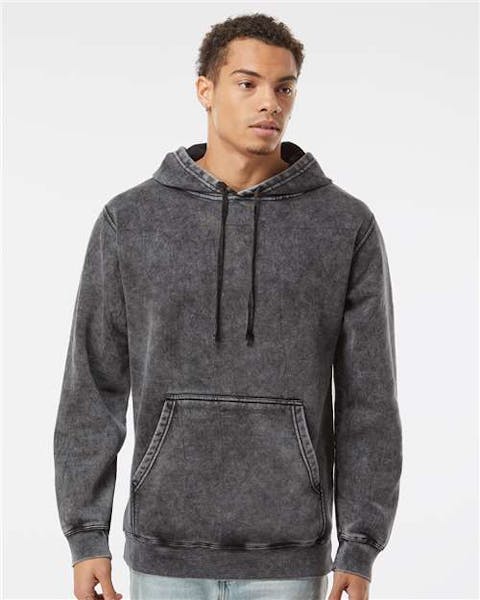 Independent Trading Co. PRM4500MW Midweight Mineral Wash Hooded Sweatshirt - Ninja Transfers