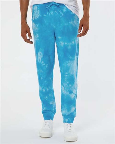 Independent Trading Co. PRM50PTTD Tie - Dyed Fleece Pants - Ninja Transfers