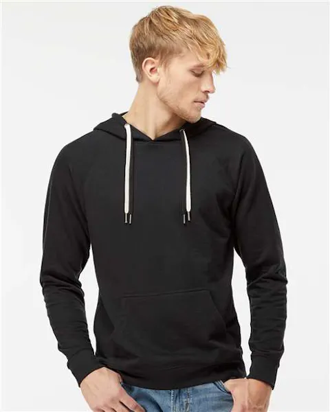 Independent Trading Co. SS1000 Icon Lightweight Loopback Terry Hooded Sweatshirt - Ninja Transfers