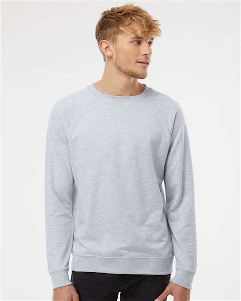 Independent Trading Co. SS1000C Icon Lightweight Loopback Terry Crewneck Sweatshirt - Ninja Transfers