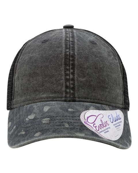 Infinity Her JANET Women's Printed Visor with Mesh Back Cap - Ninja Transfers