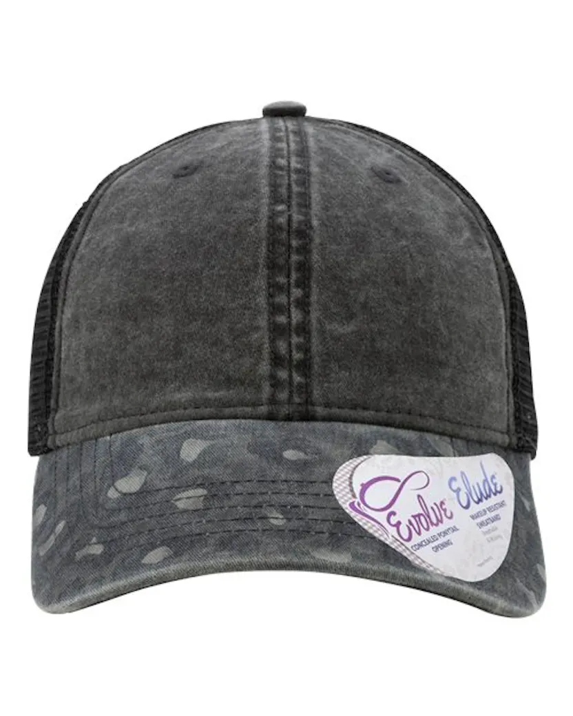 Infinity Her JANET Women's Printed Visor with Mesh Back Cap - Ninja Transfers