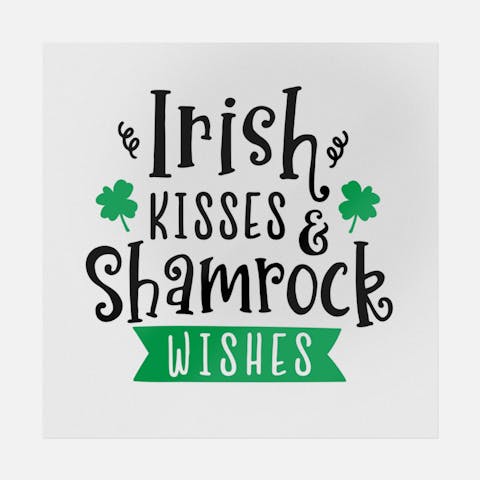 Irish Kisses and Shamrock Wishes - Ninja Transfers