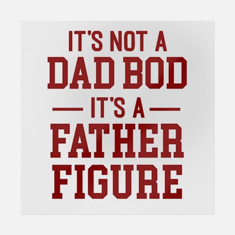 It's Not A Dad Bod It's Father Figure - Ninja Transfers