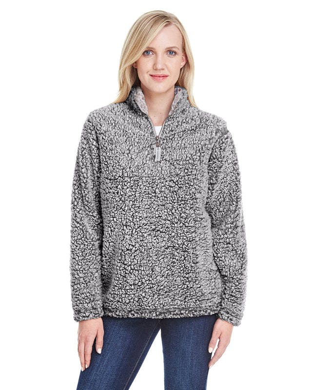 J America JA8451 Ladies' Epic Sherpa 1/4 Zip