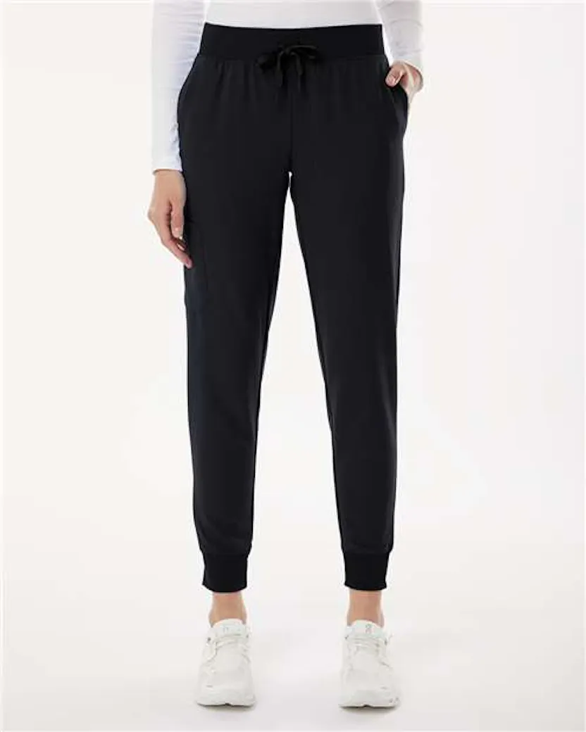 Jaanuu W20003P Women's Silex Knit - Waist Scrub Joggers - Petite Sizes - Ninja Transfers