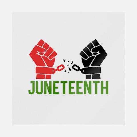 Juneteenth Fists Breaks The Handcuffs - Ninja Transfers