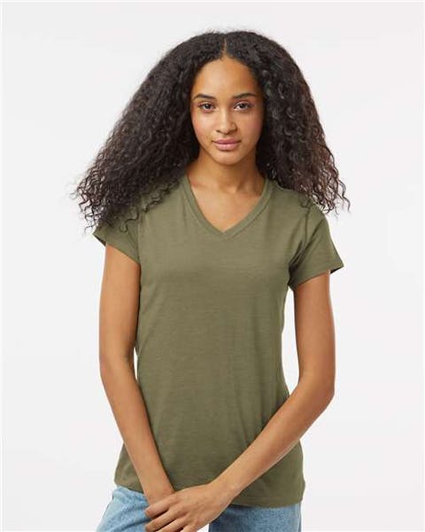 Kastlfel 2011 Women's RecycledSoft V - Neck T-Shirt - Ninja Transfers