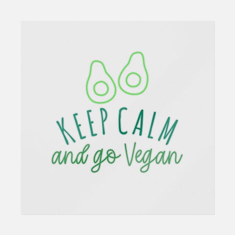Keep Calm And Go Vegan - Ninja Transfers