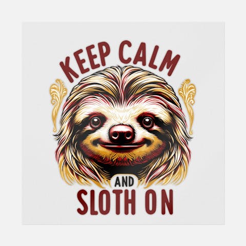 Keep Calm And Sloth On - Ninja Transfers