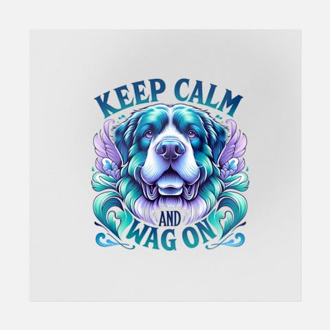Keep Calm and Wag On Tattoo Art - Ninja Transfers