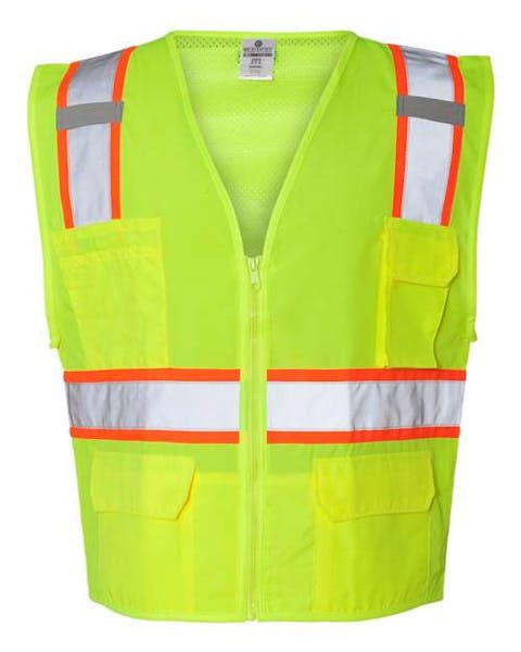 Kishigo 1163 - 1164 Ultra - Cool Solid Front Vest with Mesh Back - Ninja Transfers