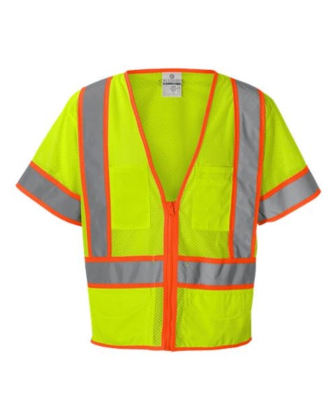 Kishigo 1242 - 1243 Ultra - Cool Six - Pocket Mesh Surveyor’s Vest - Ninja Transfers