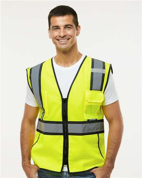 Kishigo 1595 - 1598 Standard Contrast Vest - Ninja Transfers